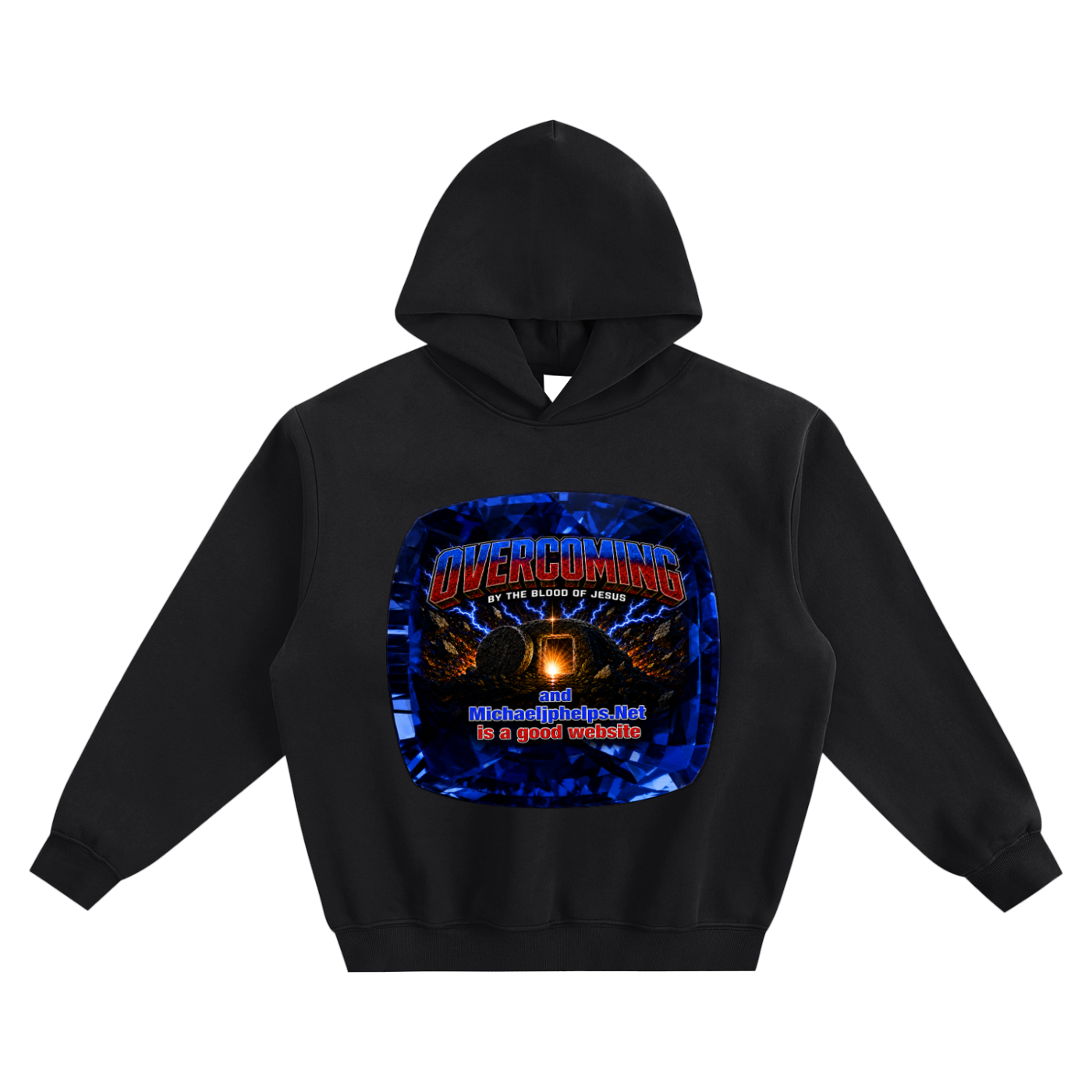 Overcoming by the blood of Jesus Hoodie