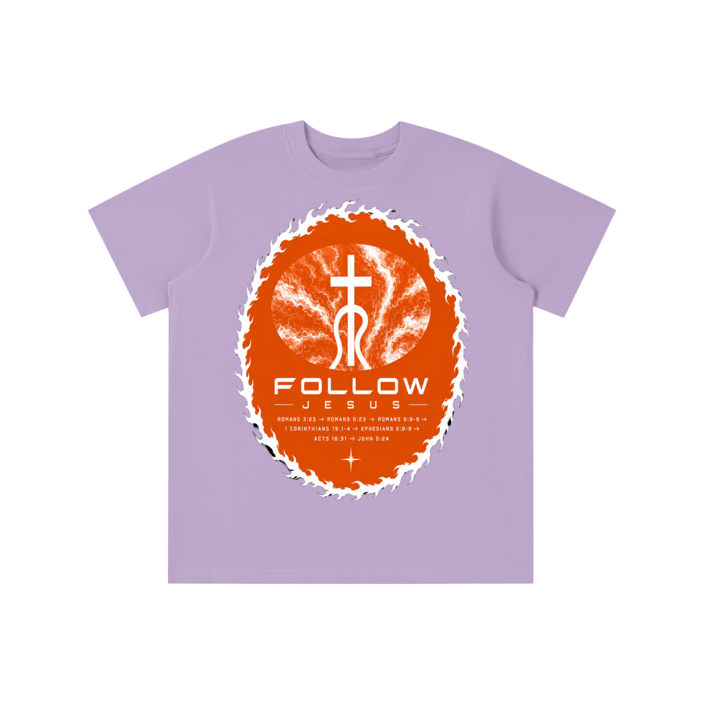 Follow Jesus orange logo youth T-shirt