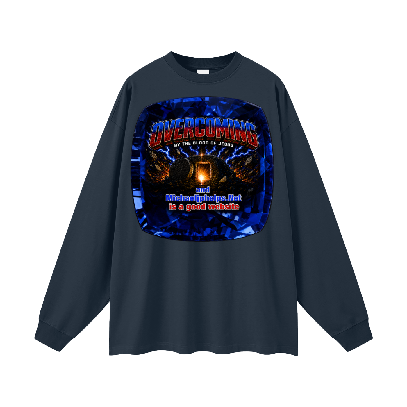 Overcoming by the blood of Jesus Long Sleeve T-Shirt