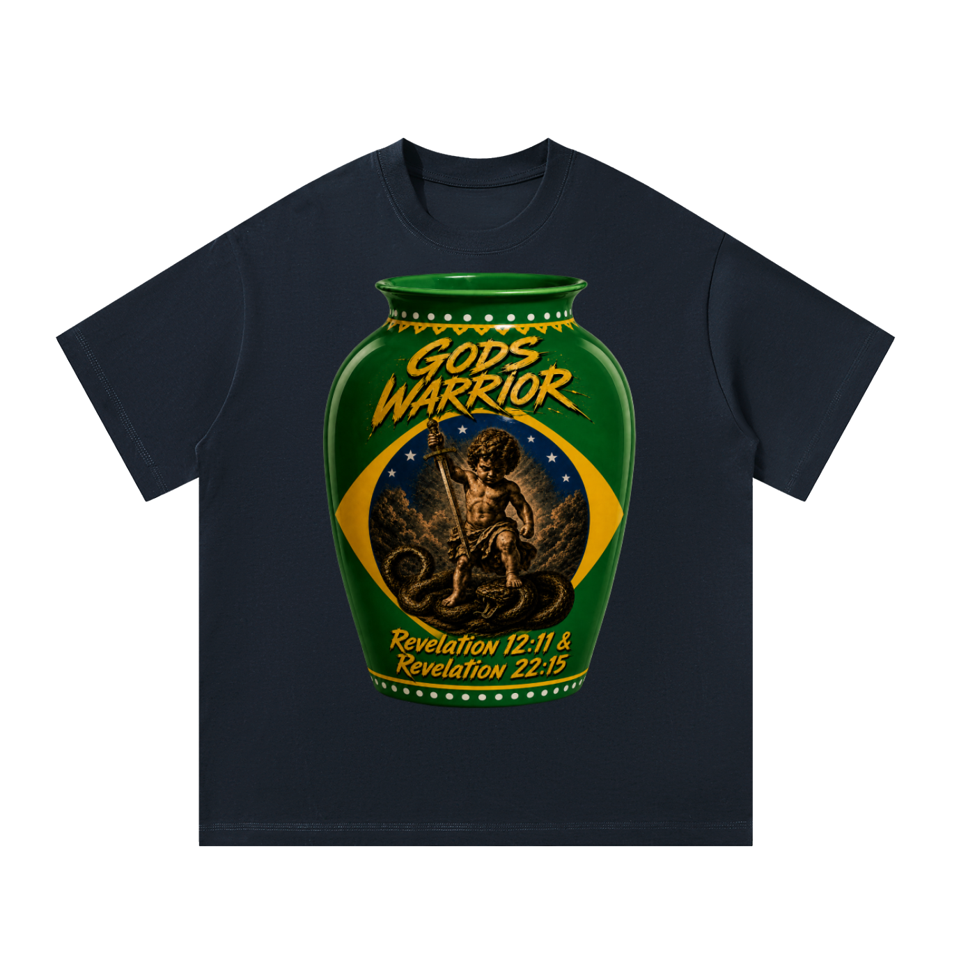 vase T-Shirt Gods Warrior T-shirt