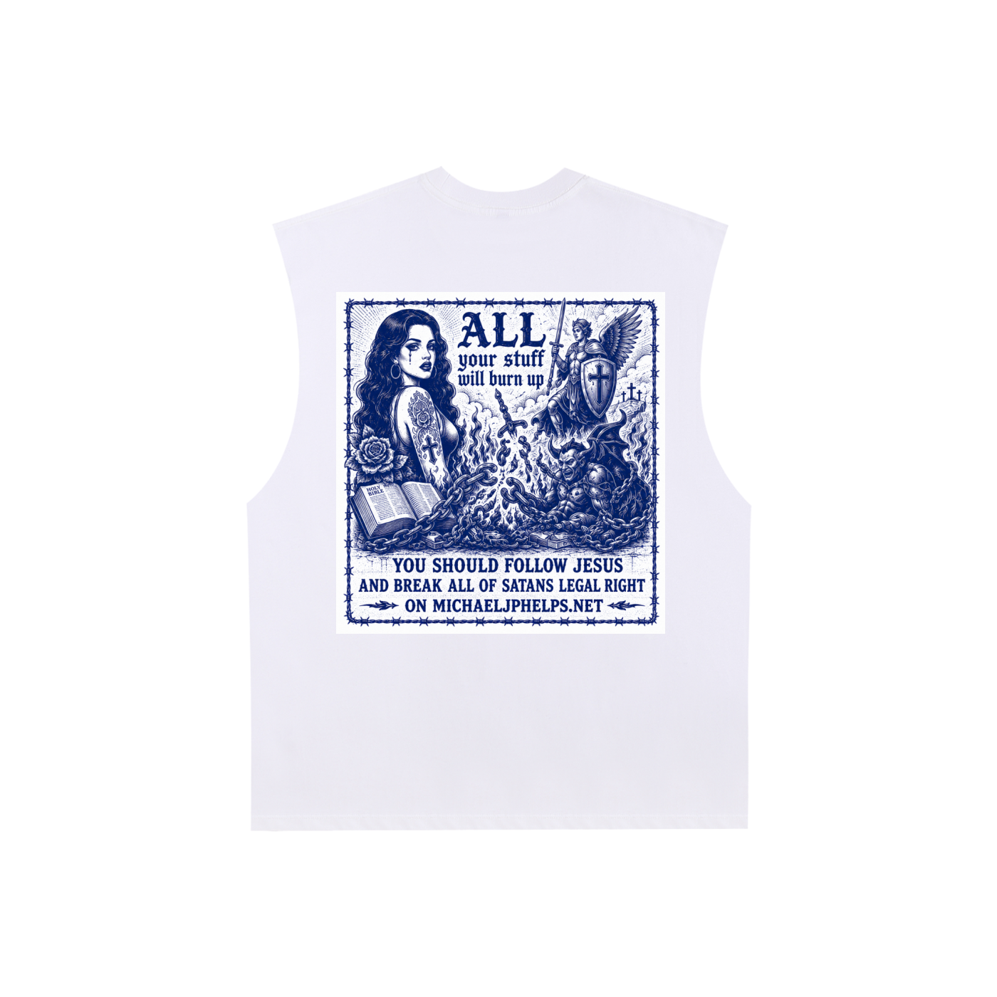 She Hates you satan Tank Top