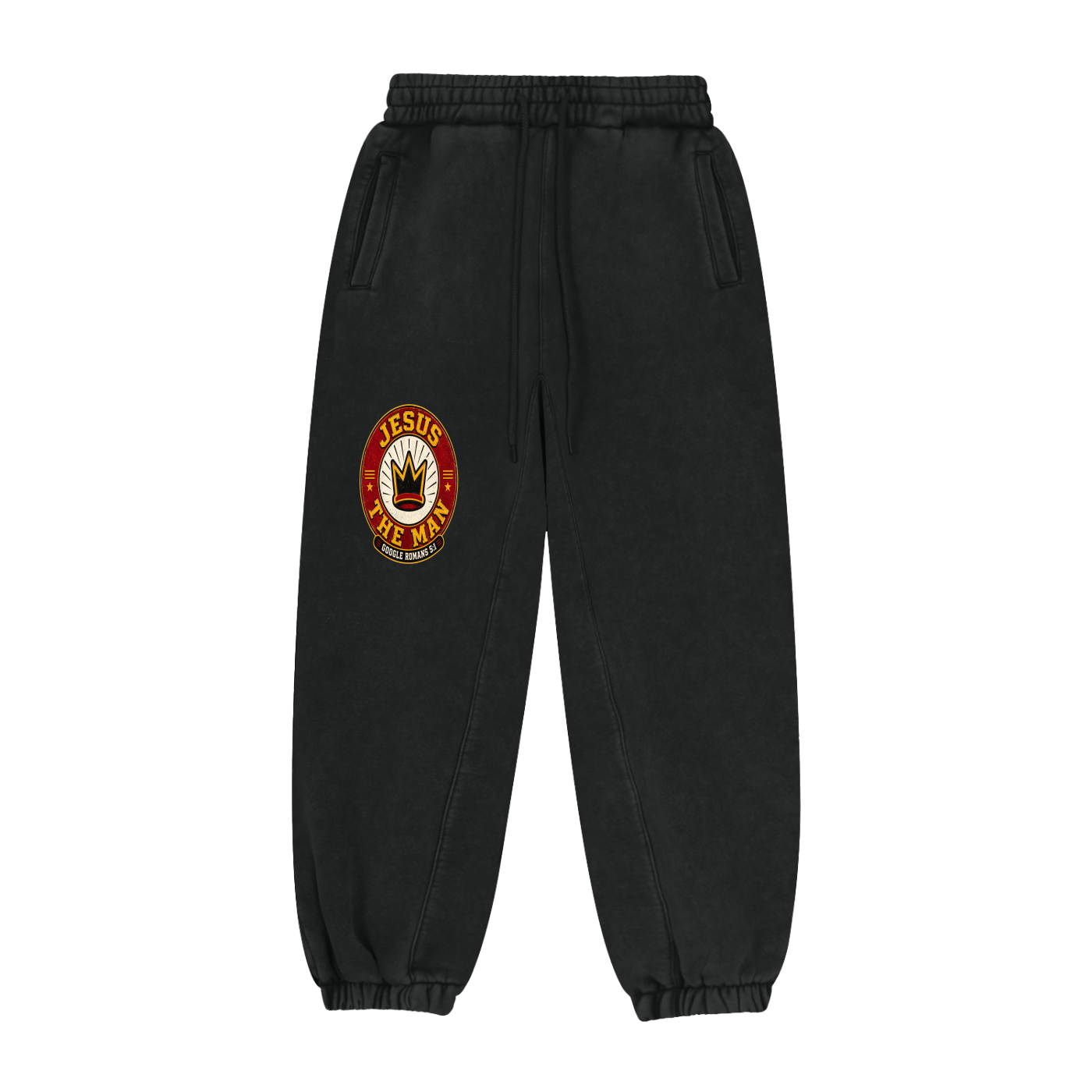 The Jesus man Google Romans 5:1 Sweatpants