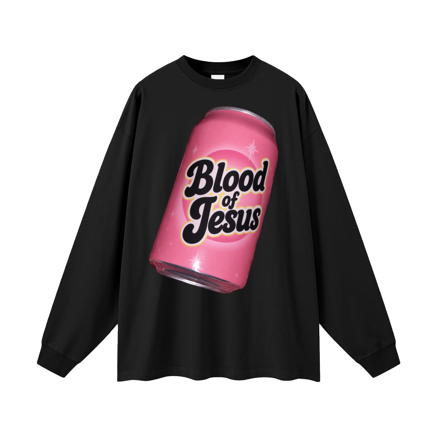 Blood of Jesus can Long Sleeve T-Shirt