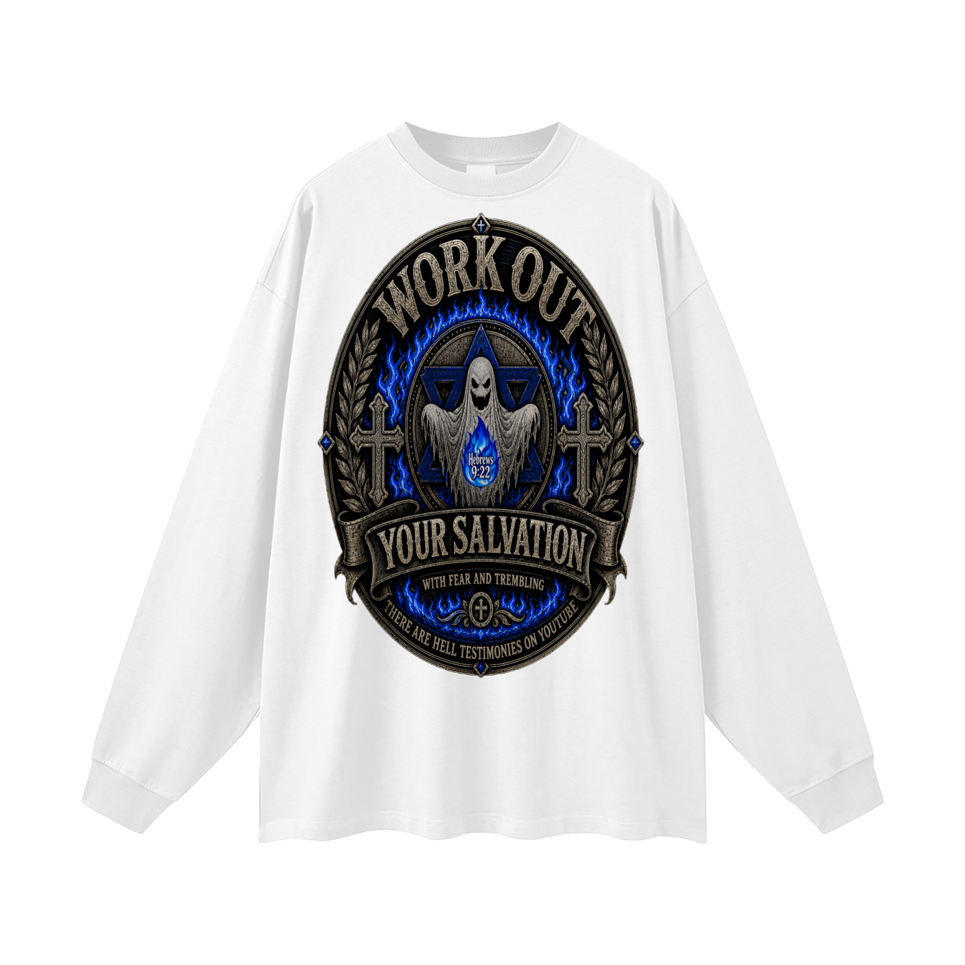 Hebrews 9:22 inspired Long Sleeve T-Shirt