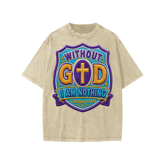 without God I'm nothing Kids' T-Shirt