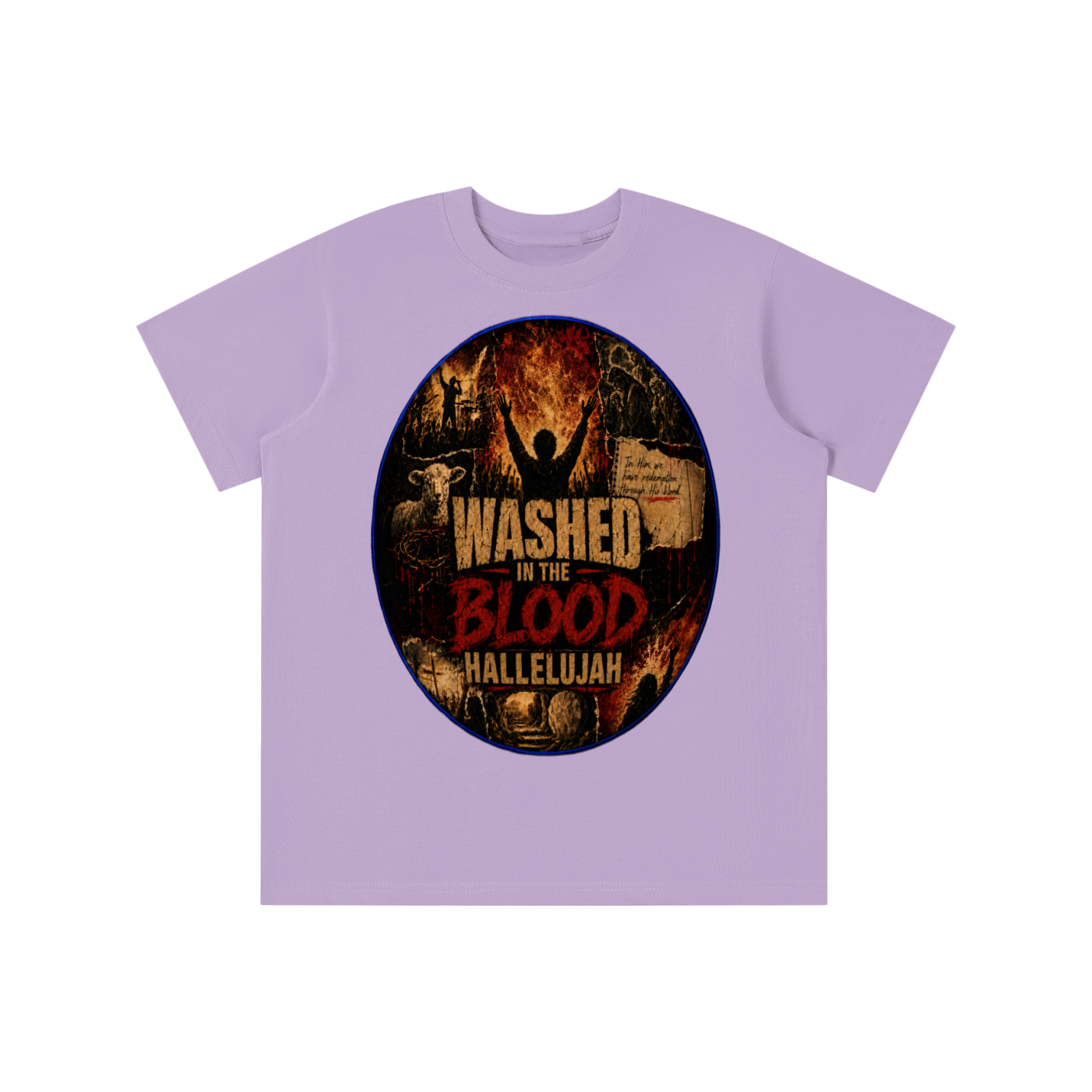 Washed in the blood of Jesus youth T-shirt