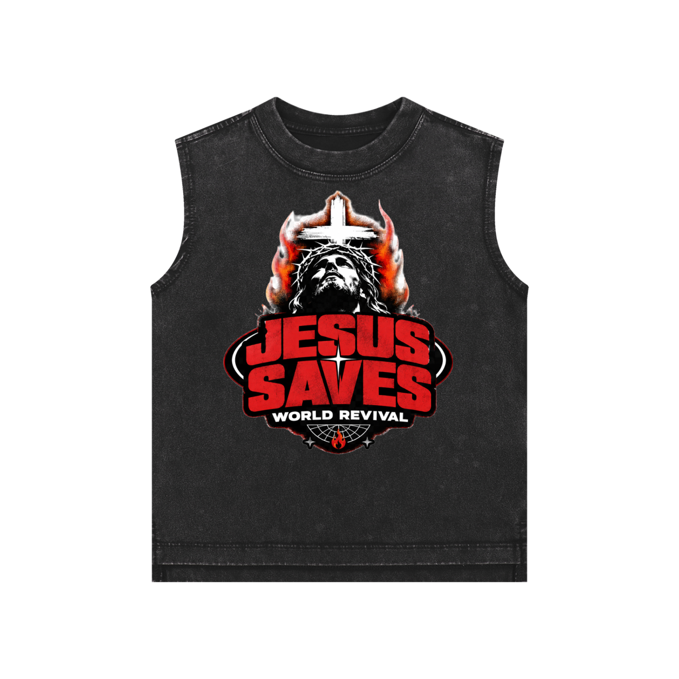 Jesus Saves World Revival Kids' Tank Top