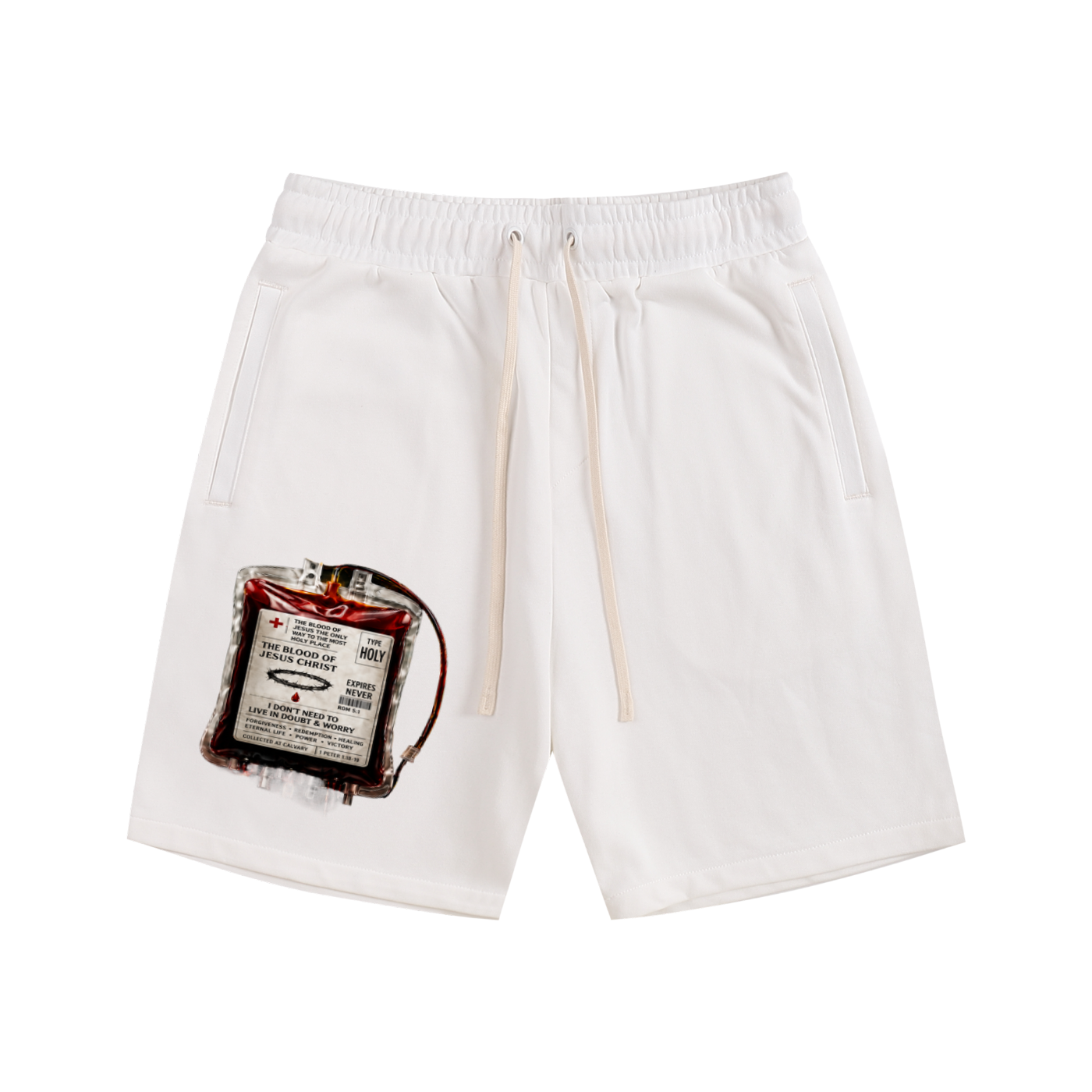 Jesus Blood bag Shorts