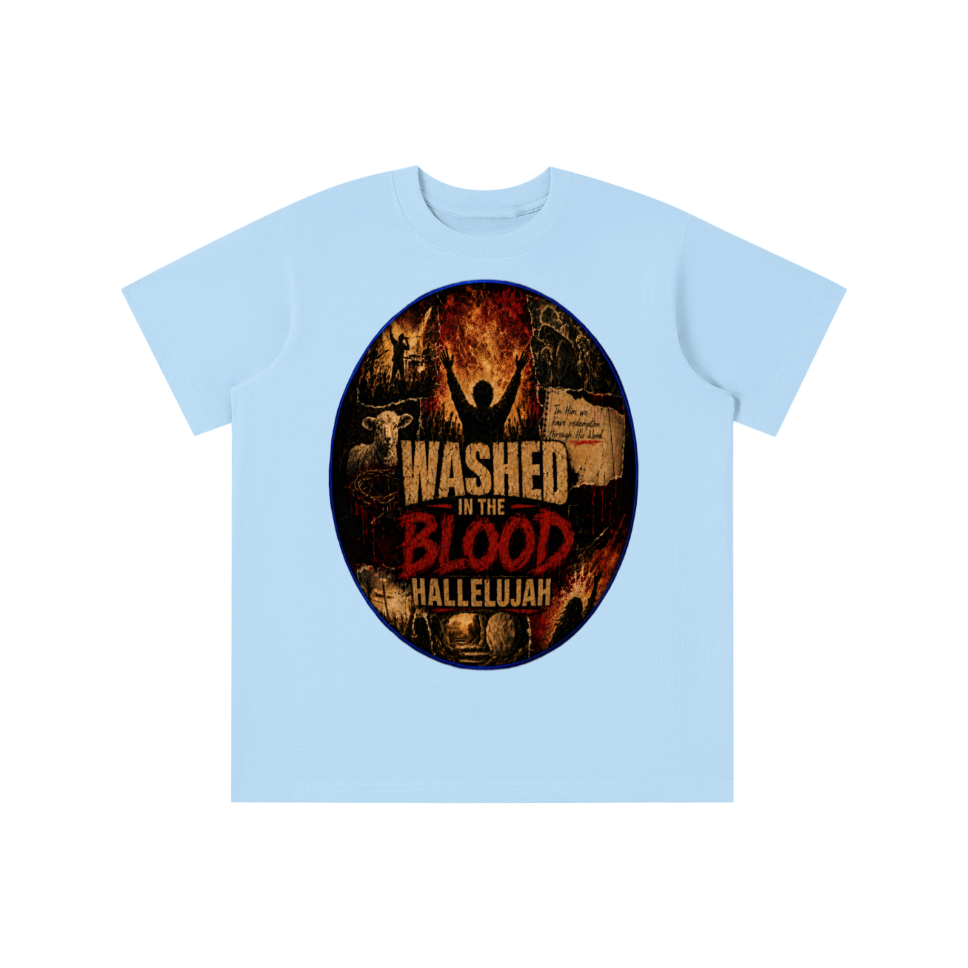 Washed in the blood of Jesus youth T-shirt
