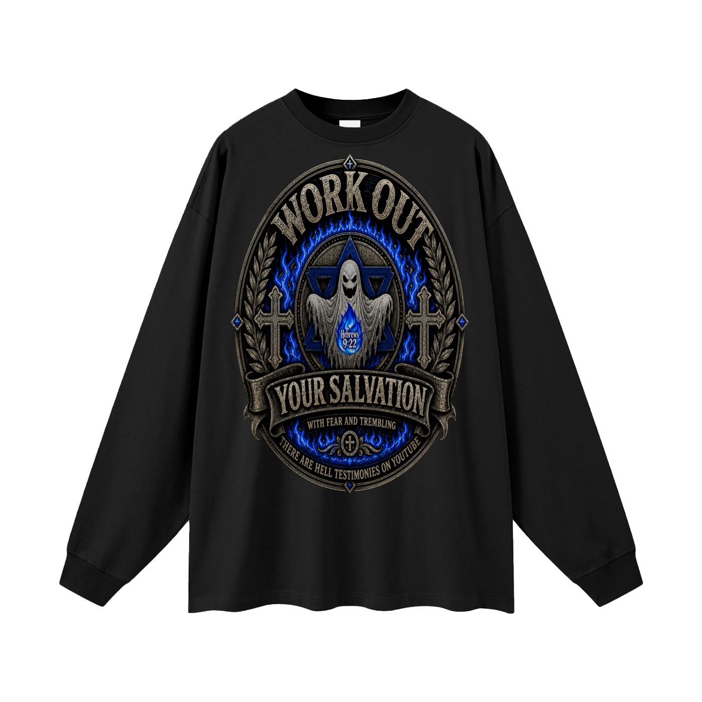 Hebrews 9:22 inspired Long Sleeve T-Shirt