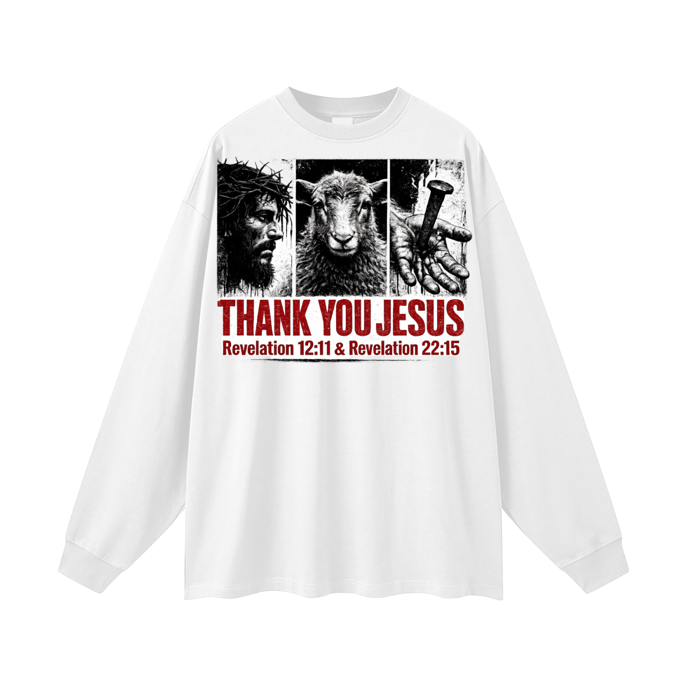 Thank you Jesus Long Sleeve T-Shirt