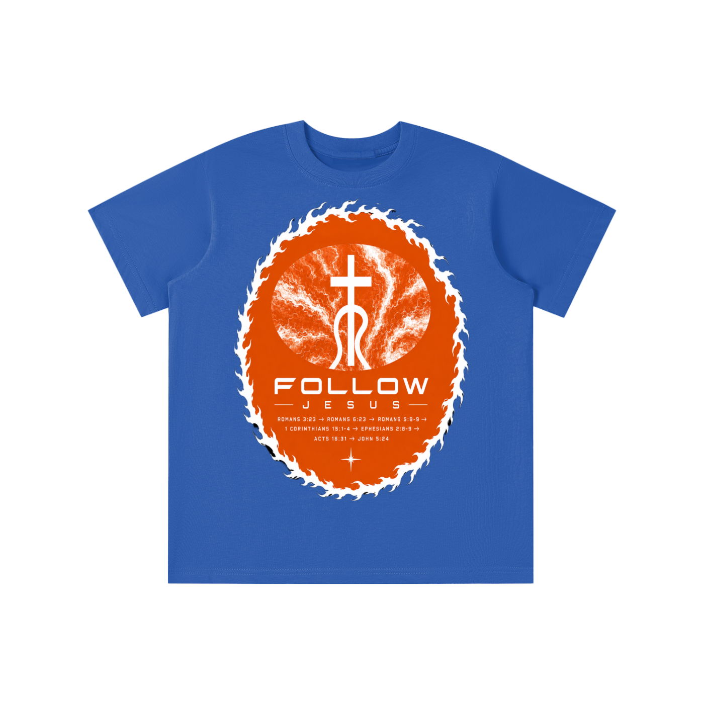Follow Jesus orange logo youth T-shirt