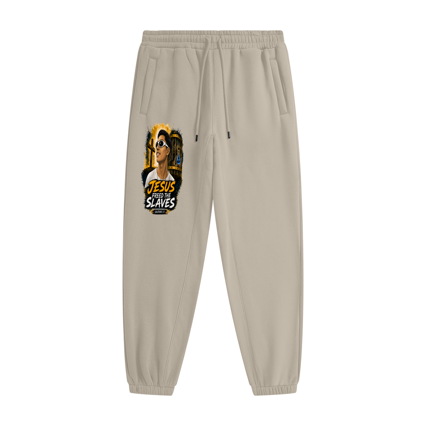 Jesus freed the slaves (Galatians 5:1) Joggers