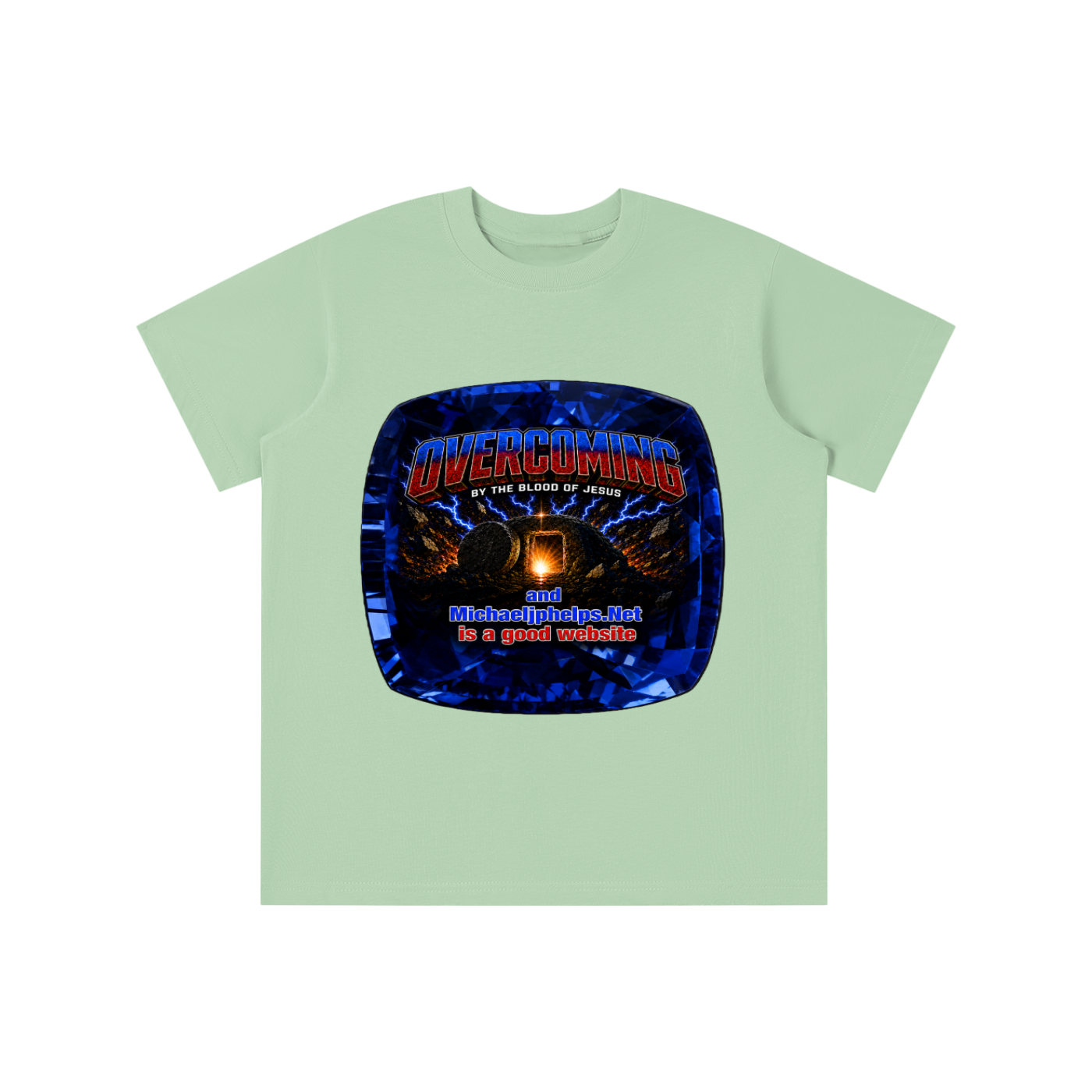 Overcoming by the blood of Jesus youth T-shirt