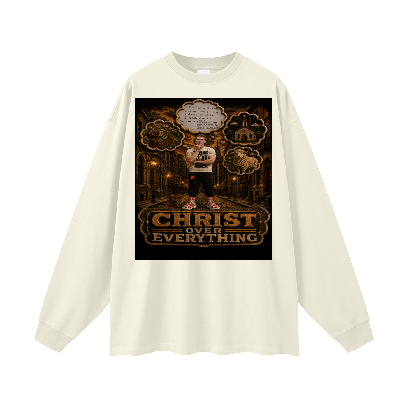 Jesus over Everything Sleeve T-Shirt
