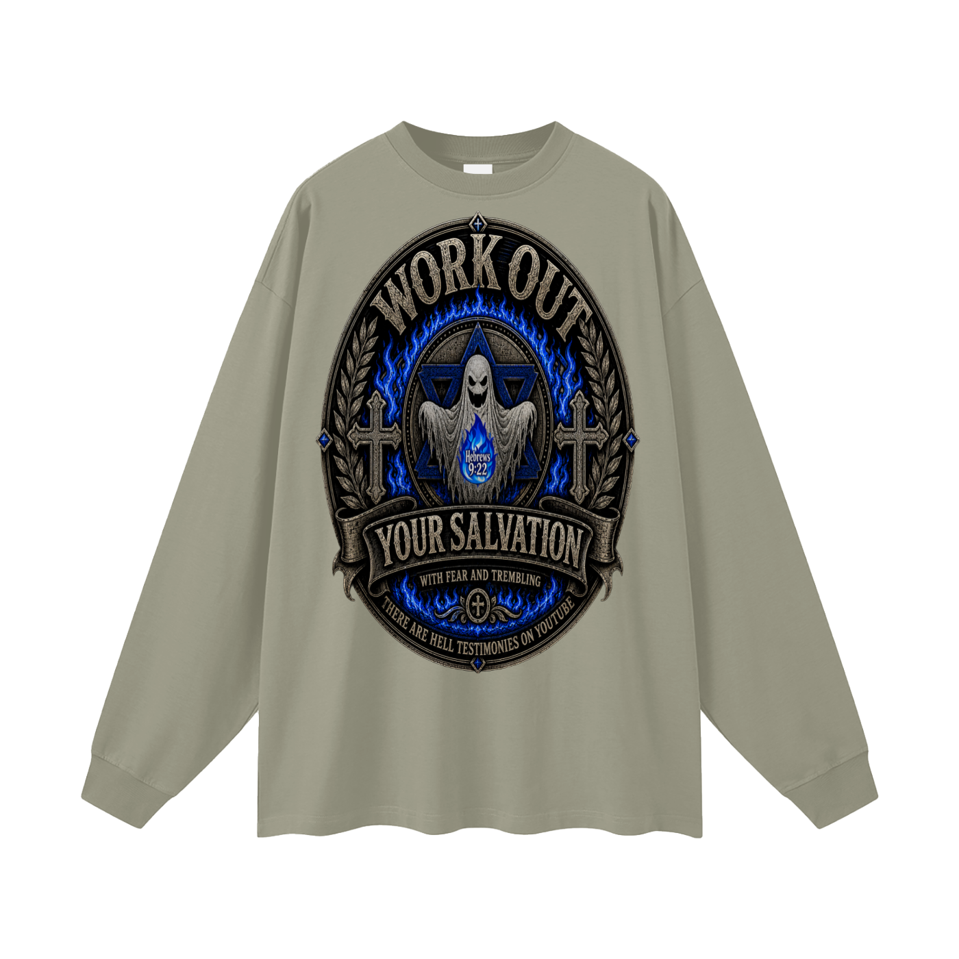 Hebrews 9:22 inspired Long Sleeve T-Shirt