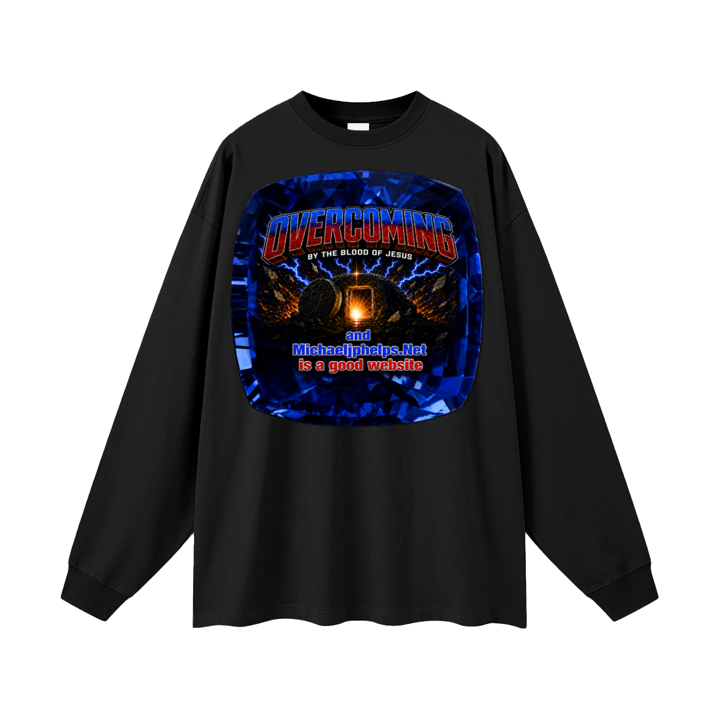 Overcoming by the blood of Jesus Long Sleeve T-Shirt