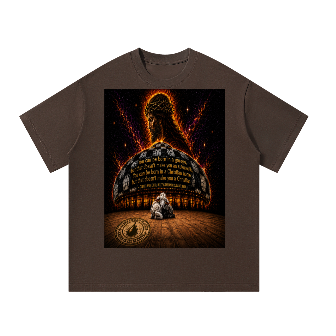 Billy Graham Quote on a Spaceship T-Shirt