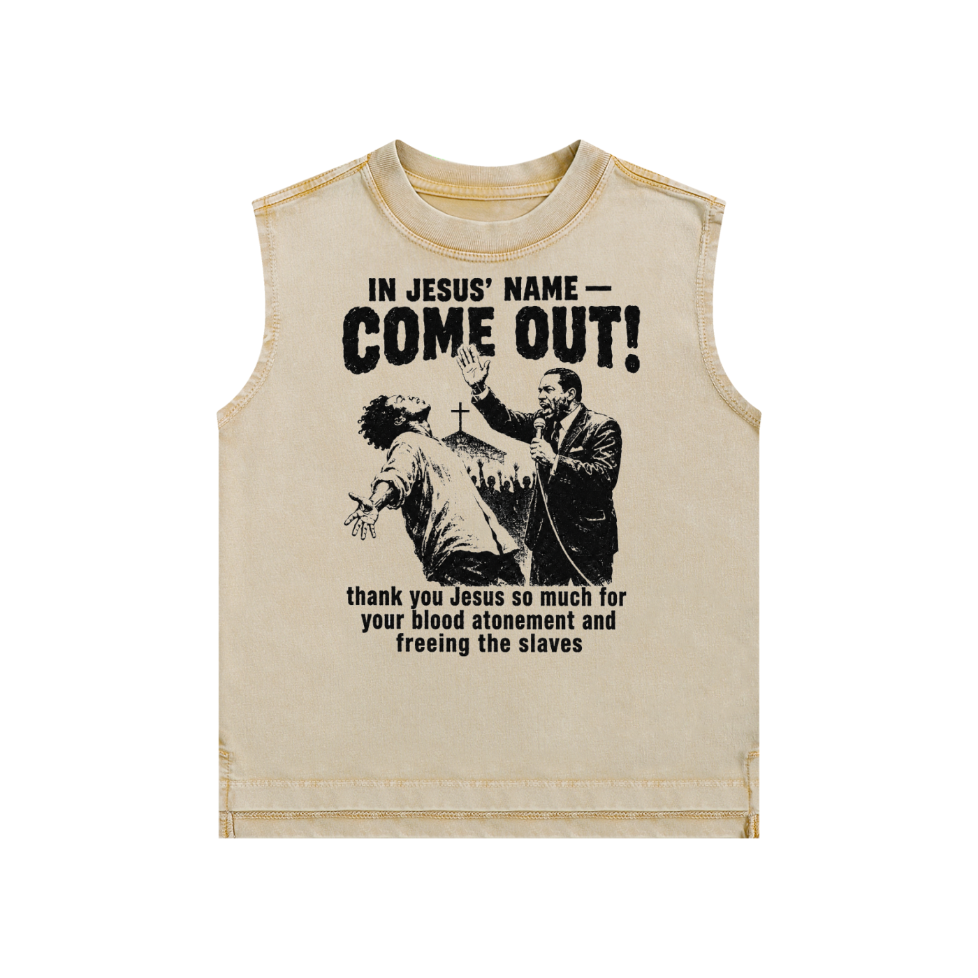 Come out in the name of Jesus kids Tank Top