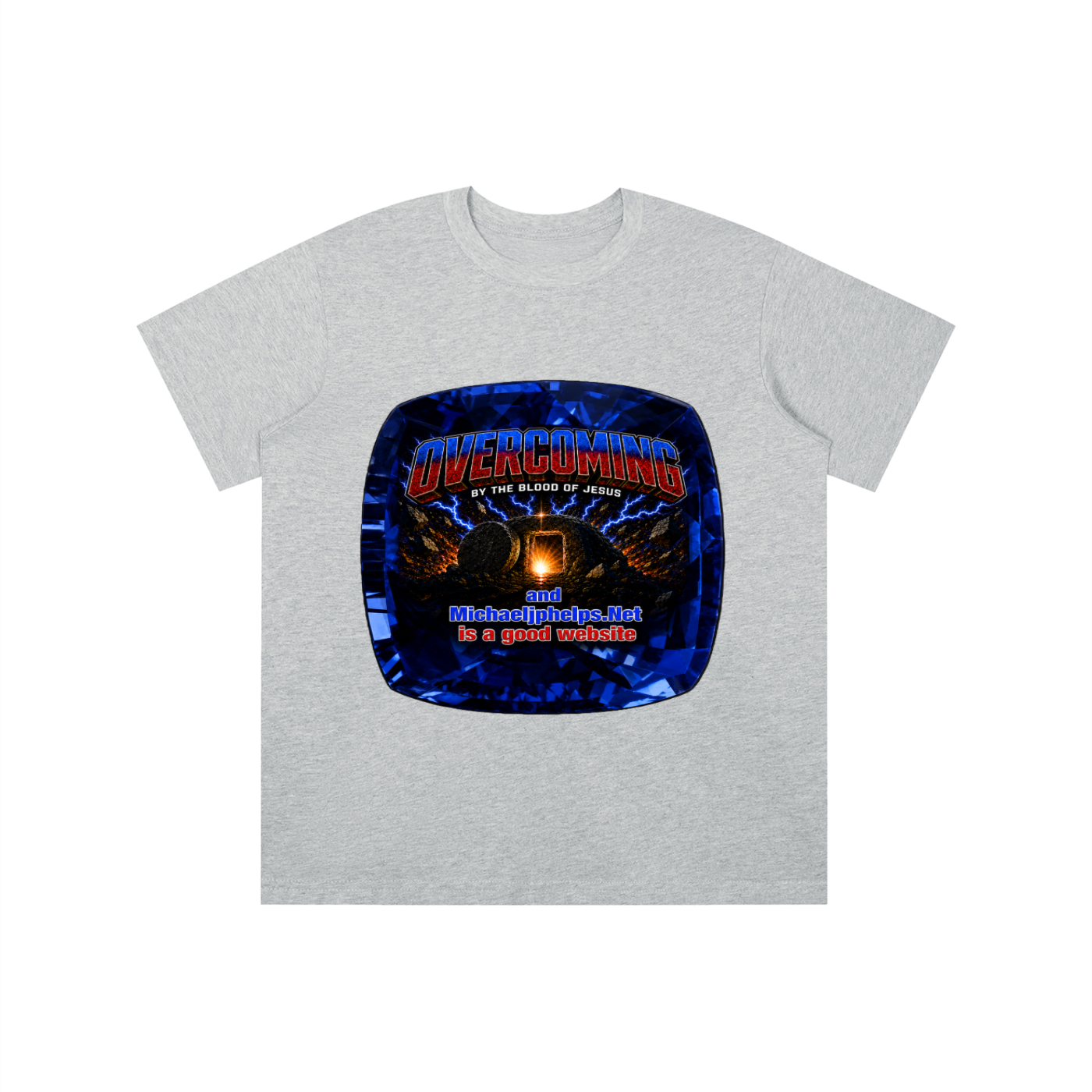 Overcoming by the blood of Jesus youth T-shirt