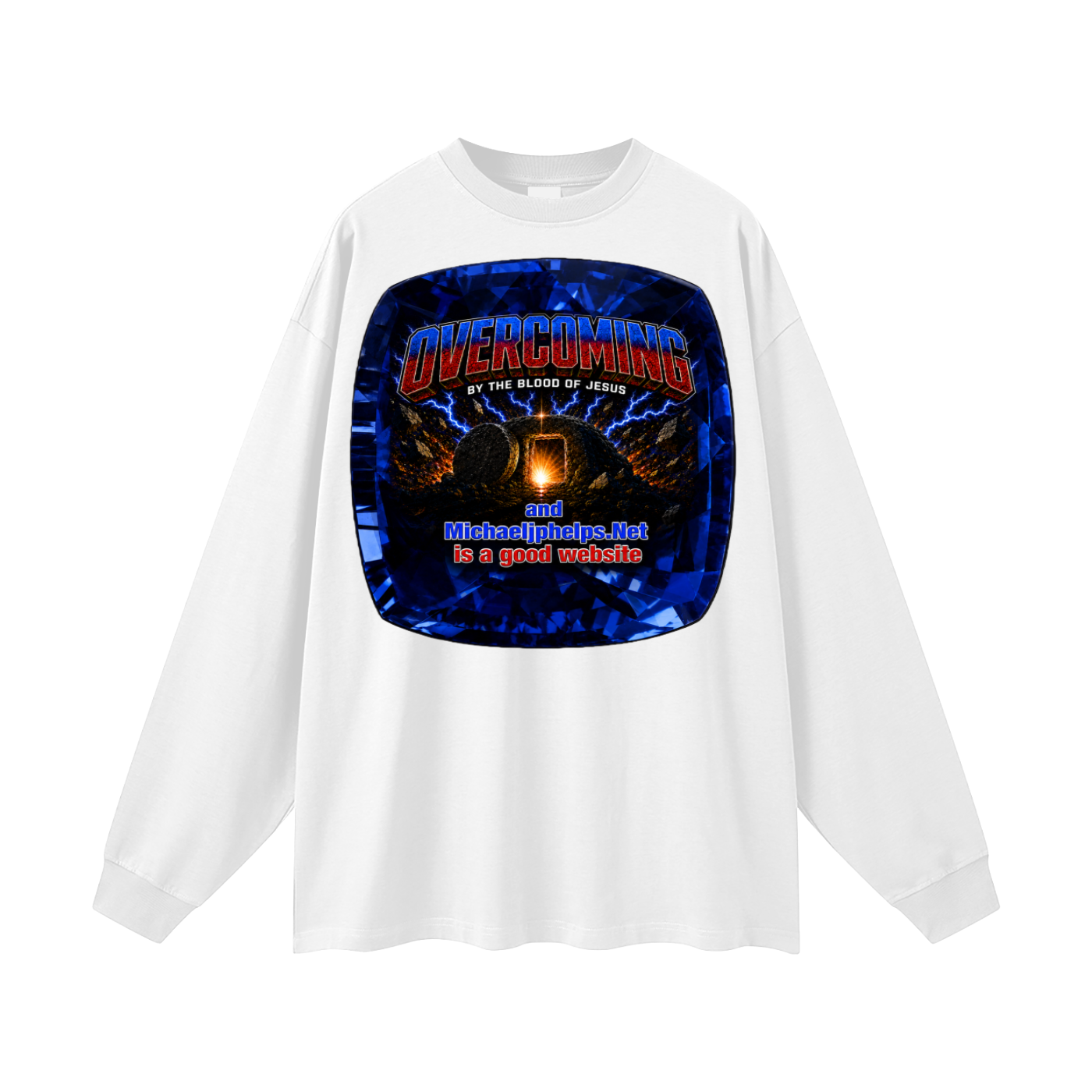 Overcoming by the blood of Jesus Long Sleeve T-Shirt