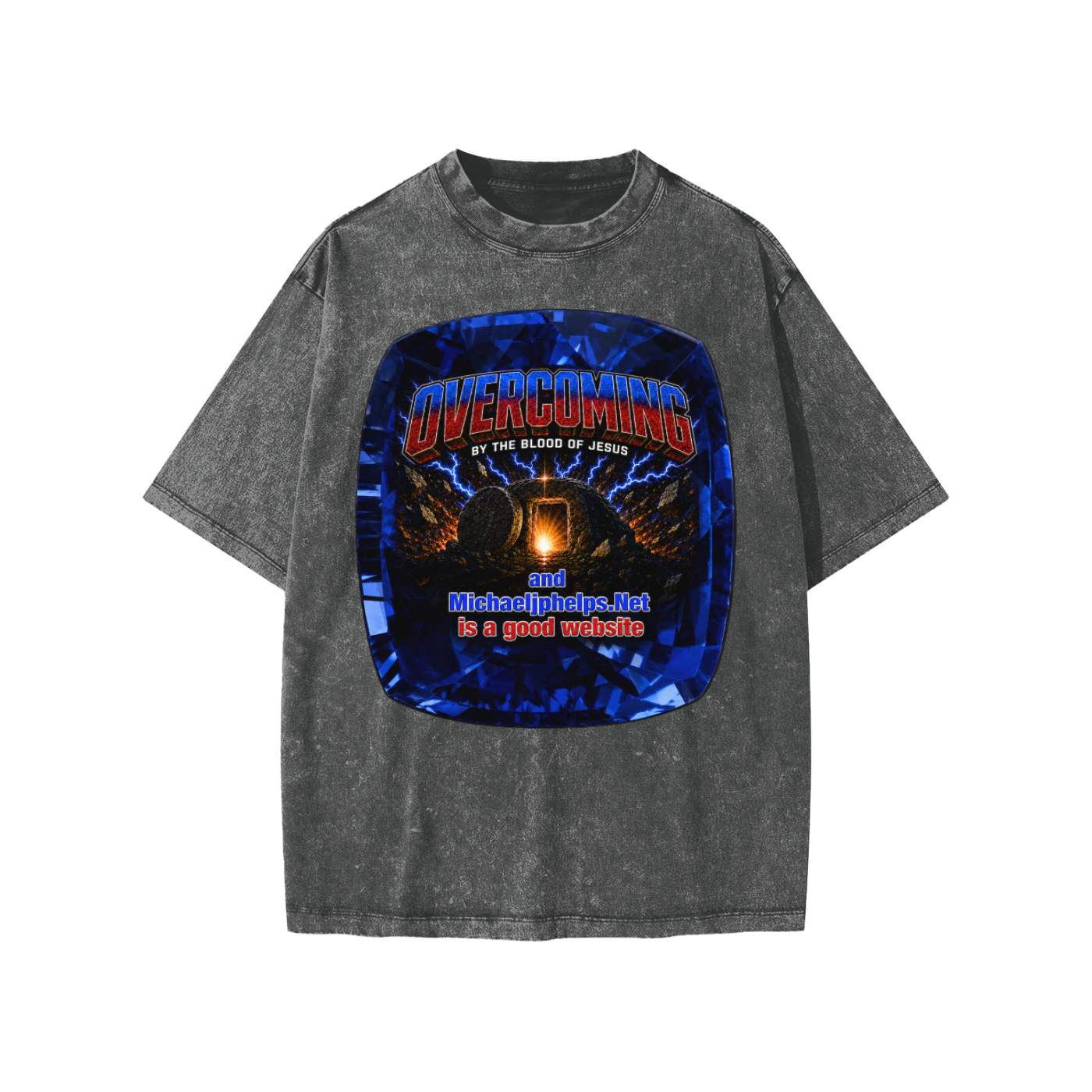 Overcoming by the blood of Jesus Kids' T-Shirt