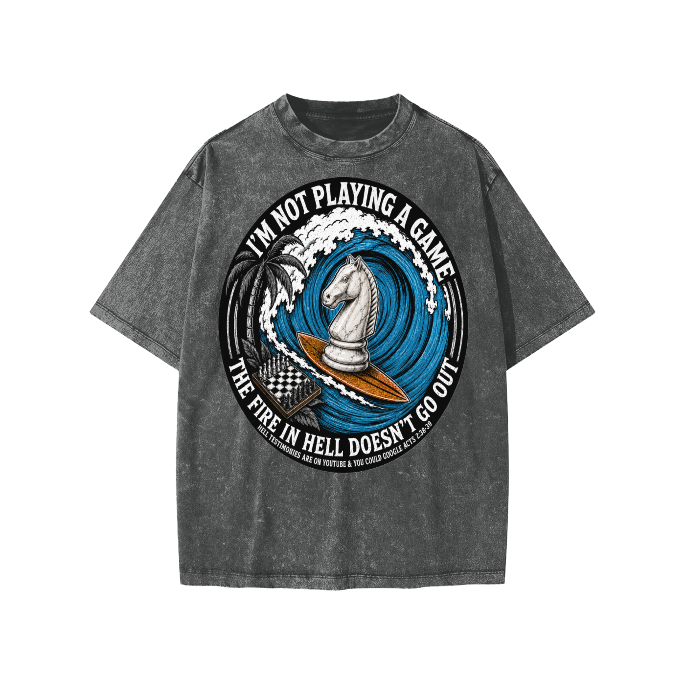 The fire in Hell doesnt go out Kids' T-Shirt