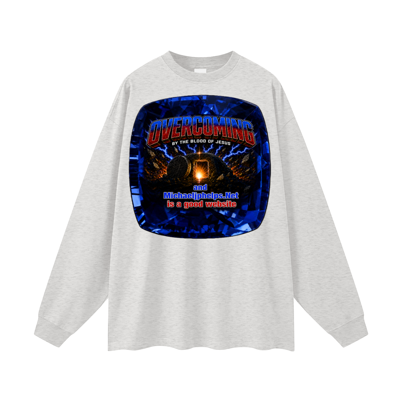 Overcoming by the blood of Jesus Long Sleeve T-Shirt