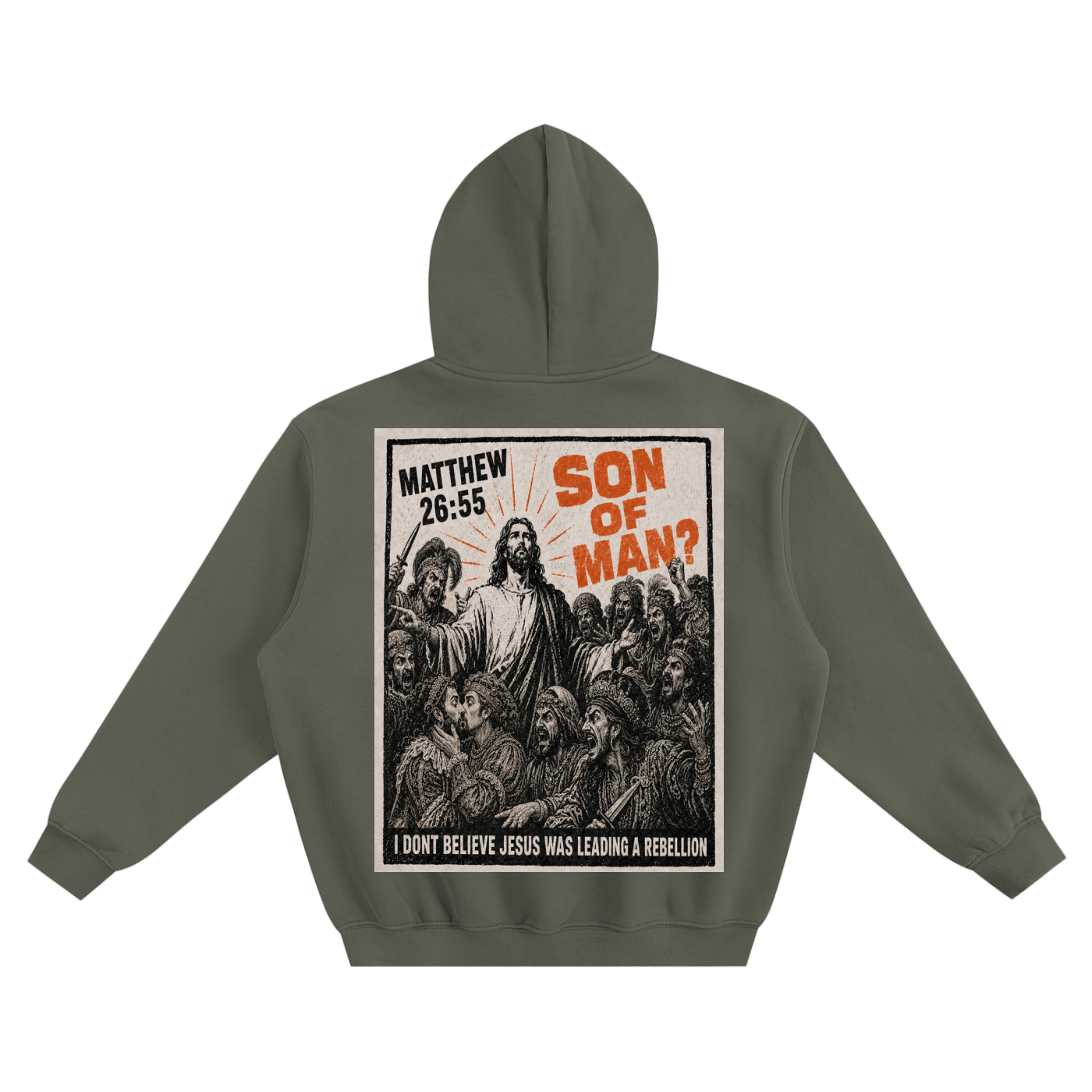 Jesus was not leading a political rebellion against Rome according to ChatGPT 
Hoodie