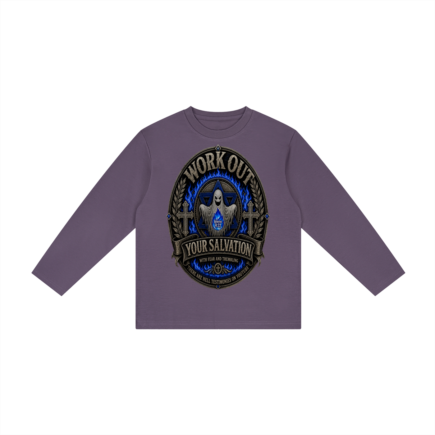 Workout salvation with fear and trembling youth Long Sleeve T-Shirt