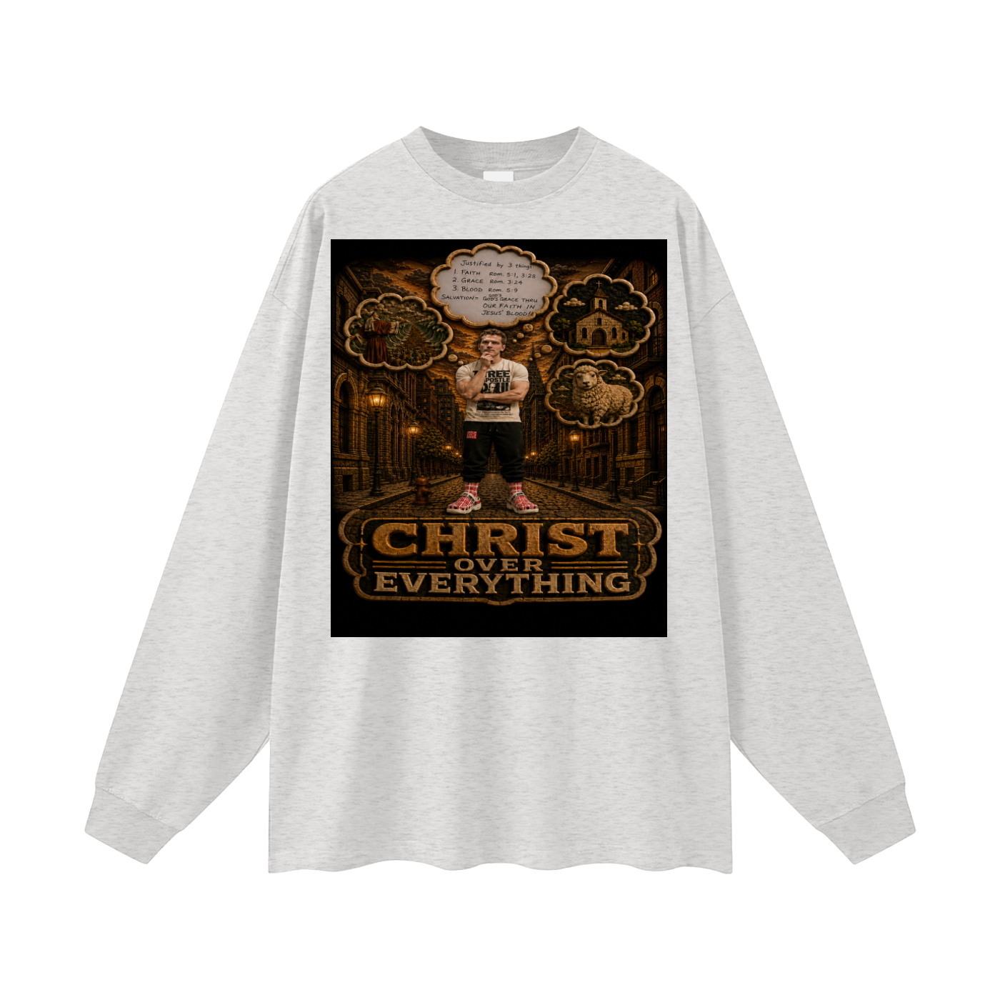 Jesus over Everything Sleeve T-Shirt