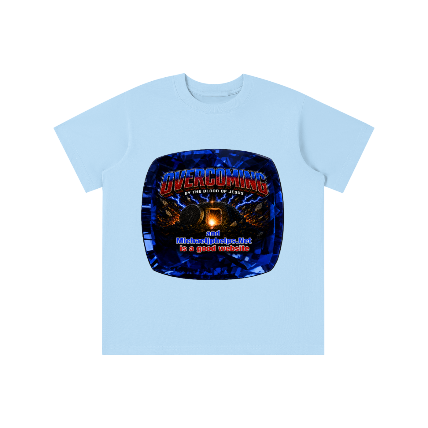 Overcoming by the blood of Jesus youth T-shirt