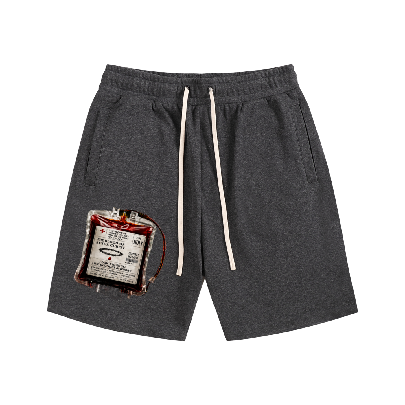 Jesus Blood bag Shorts