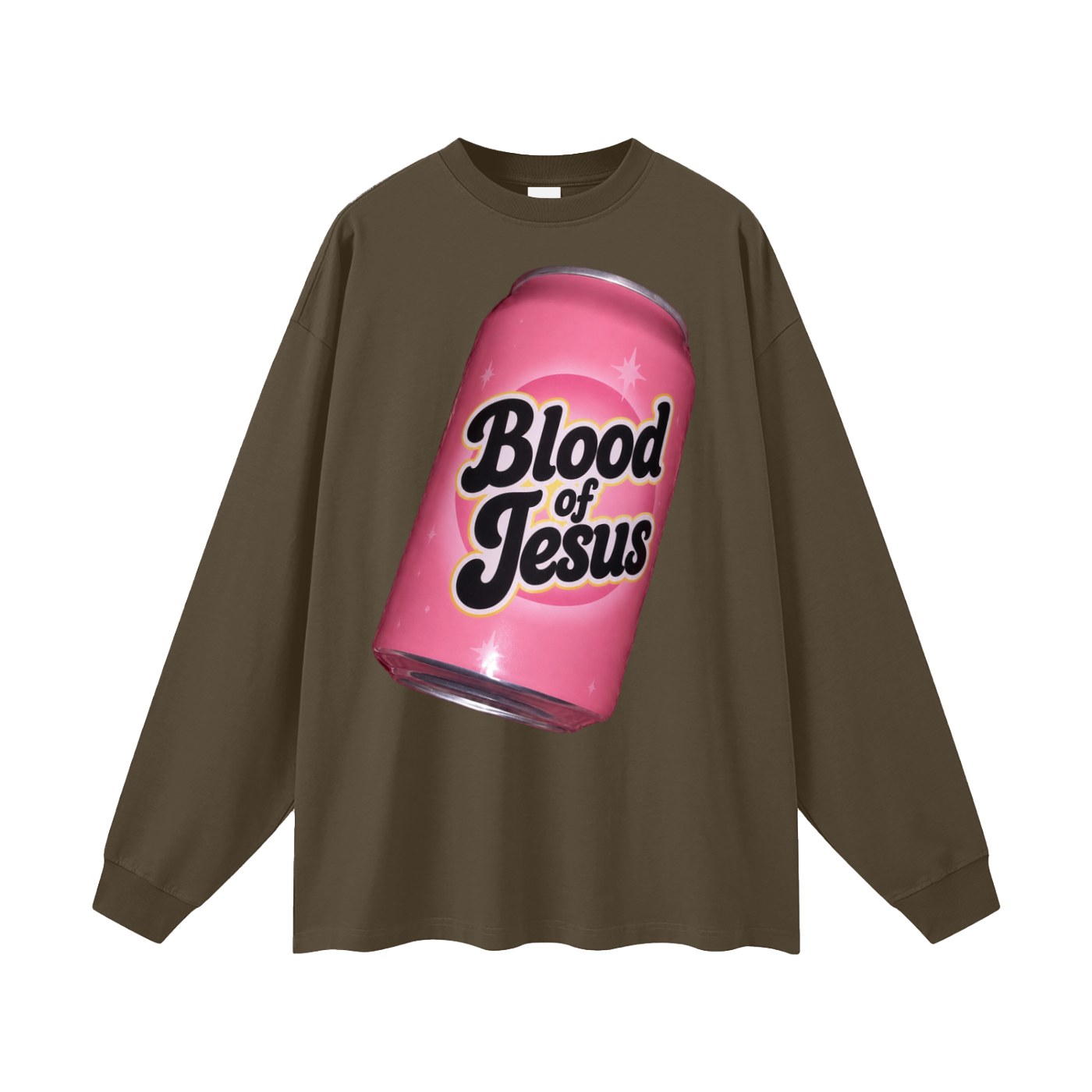 Blood of Jesus can Long Sleeve T-Shirt