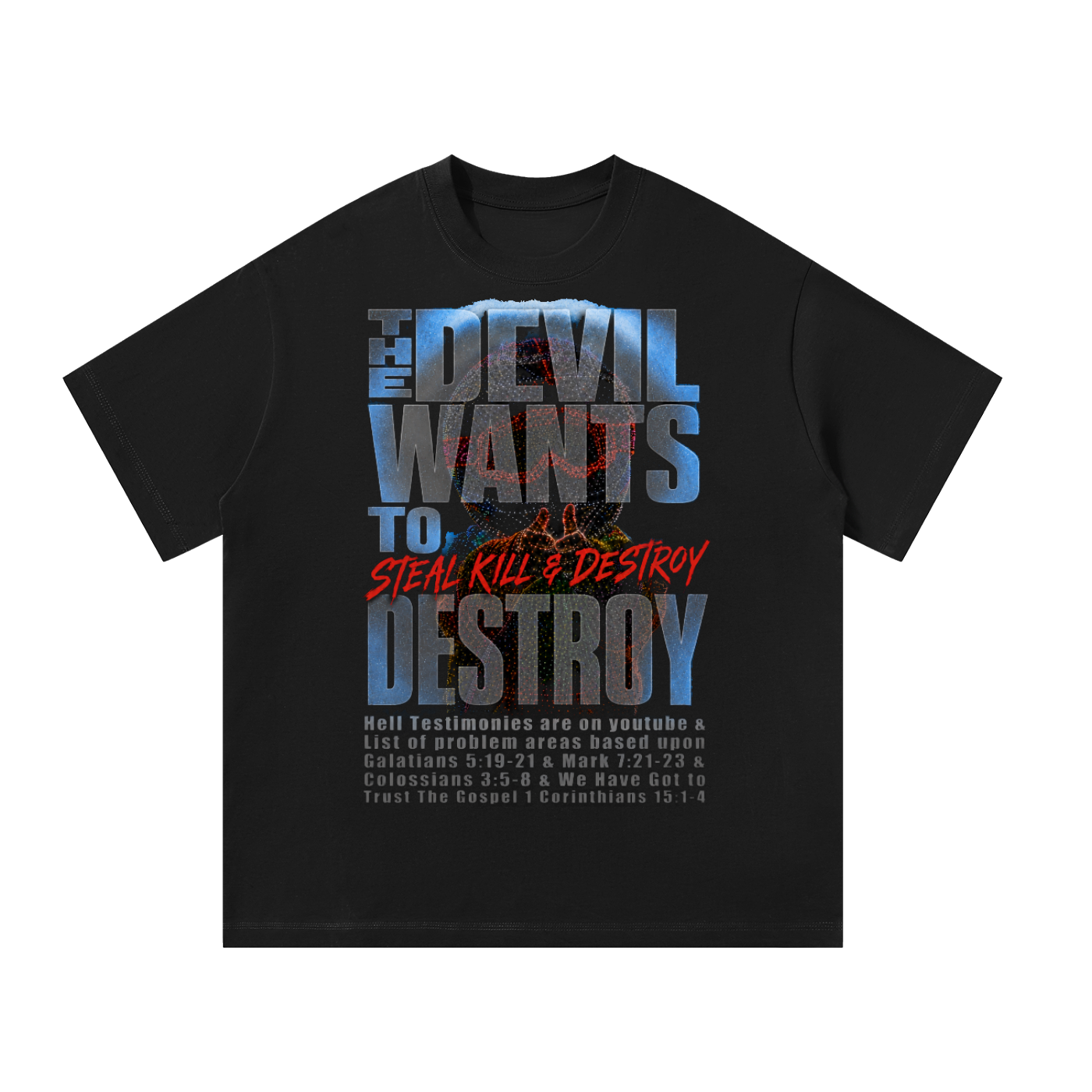 The devils plan on a T-Shirt