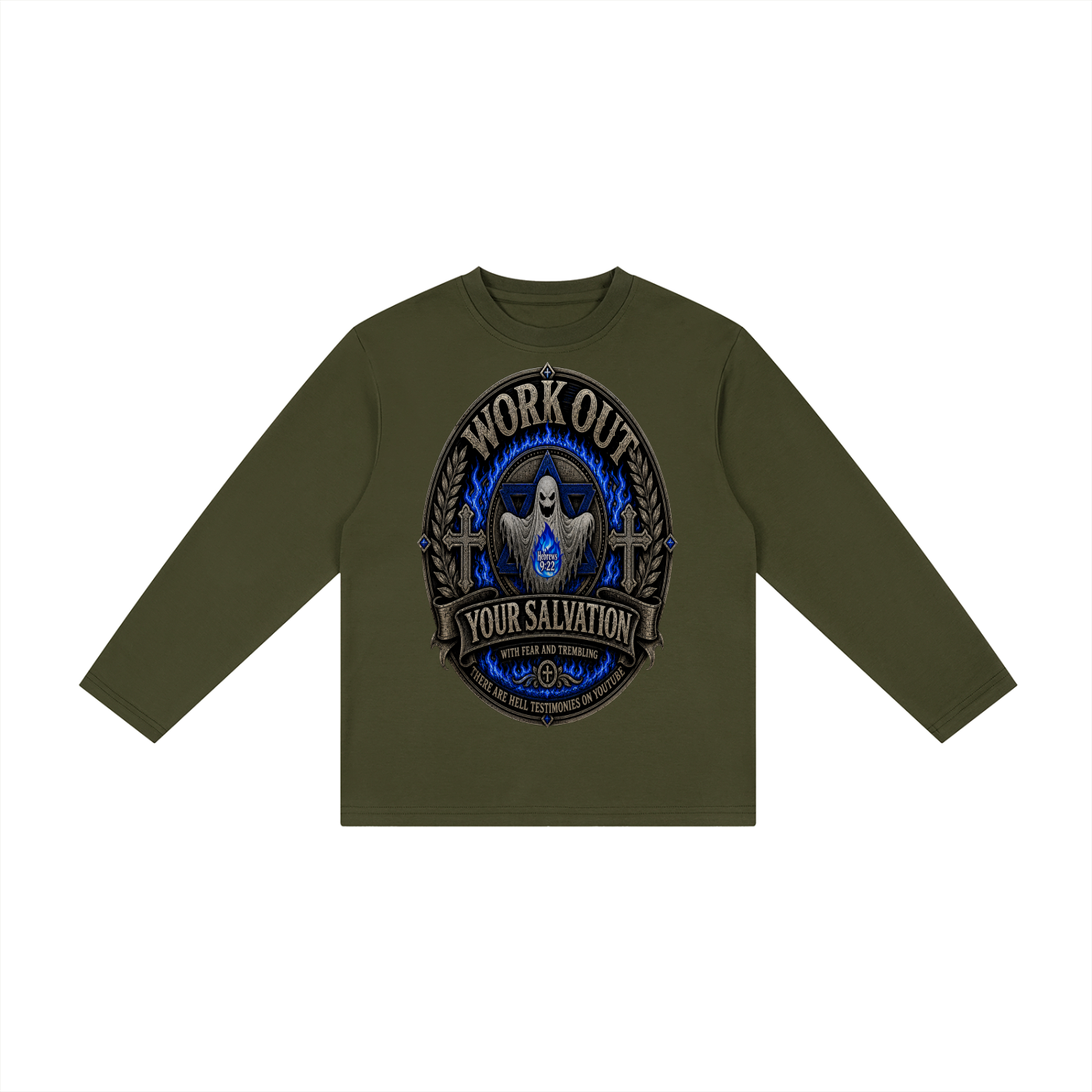 Workout salvation with fear and trembling youth Long Sleeve T-Shirt