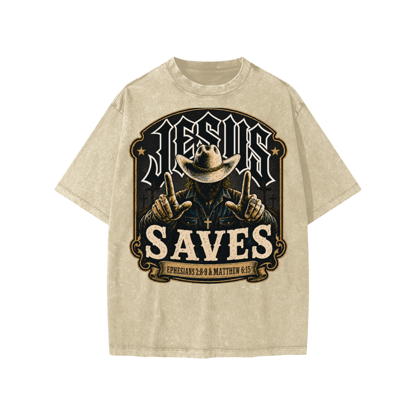 Jesus Saves Cowboy Kids' T-Shirt