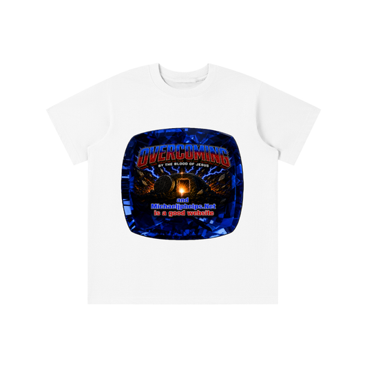 Overcoming by the blood of Jesus youth T-shirt