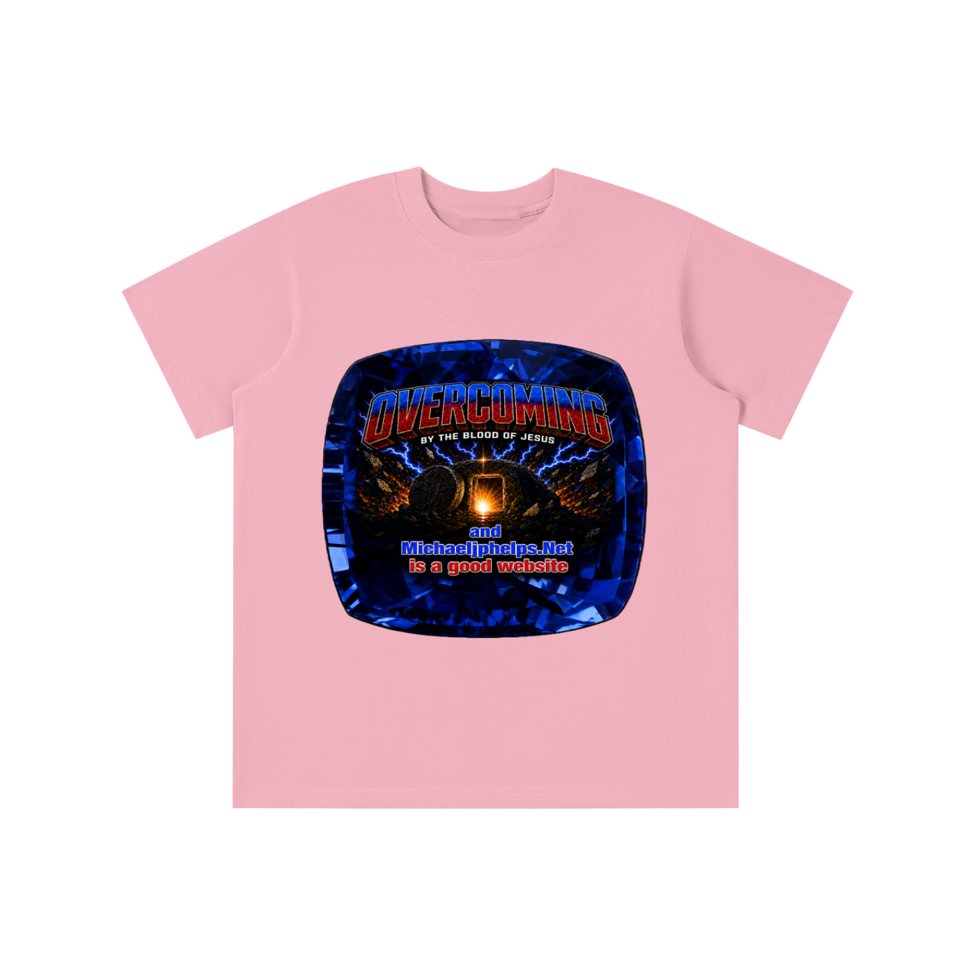Overcoming by the blood of Jesus youth T-shirt