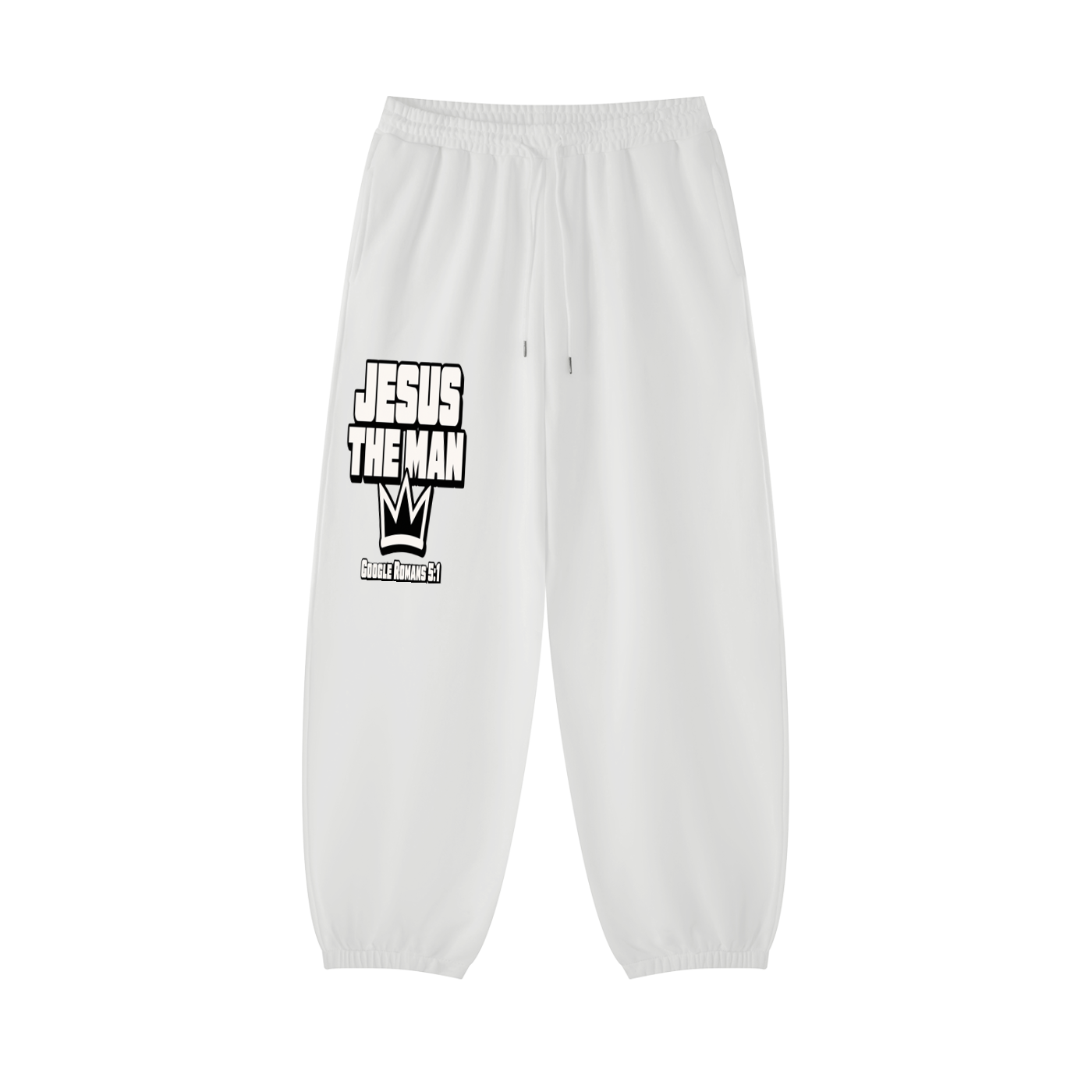 Jesus The Man google Romans 5:1 Sweatpants