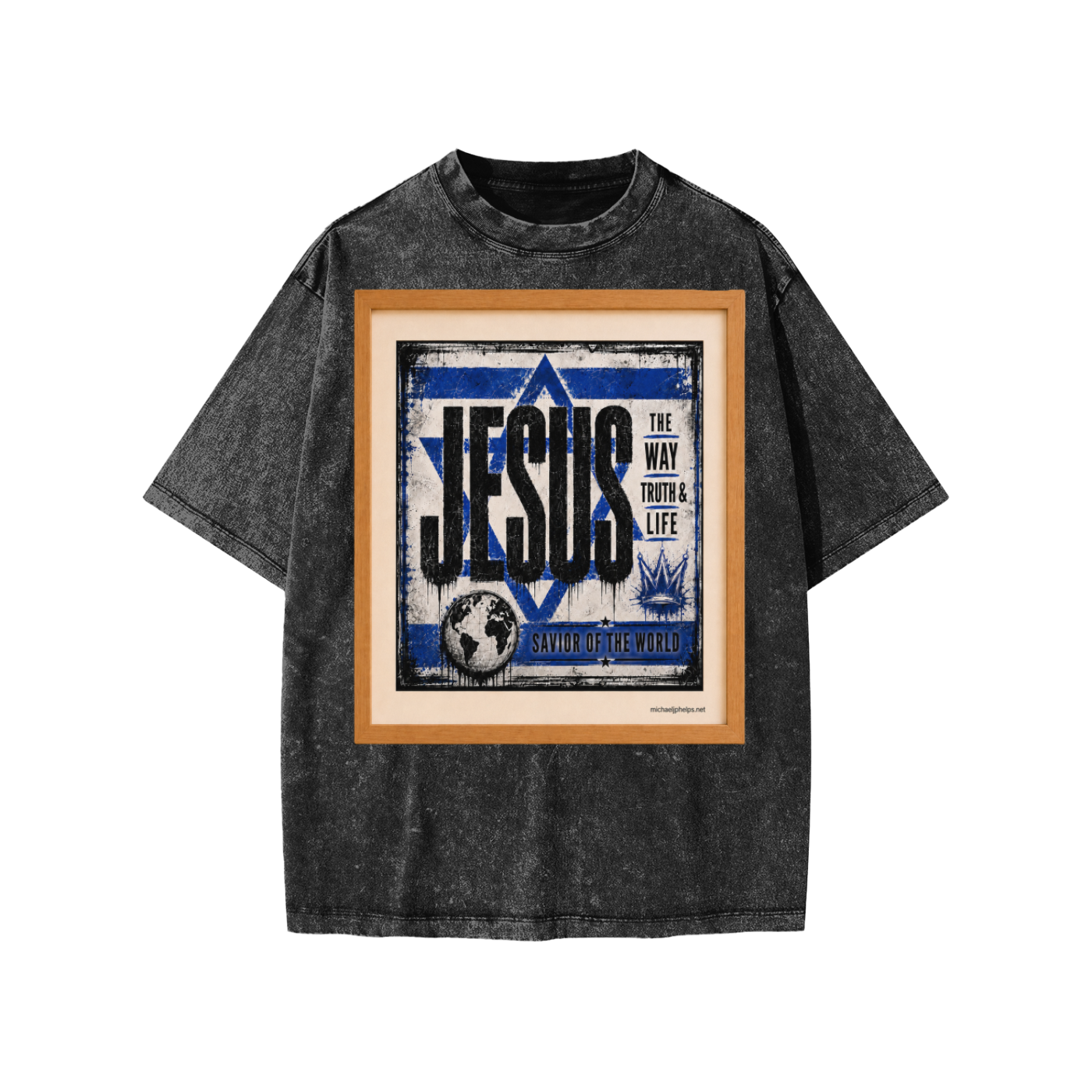 Jesus picture frame Kids' T-Shirt