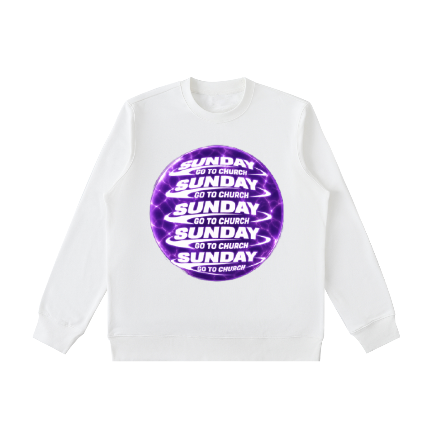 Go to church Sunday Crewneck  Sweatshirt
