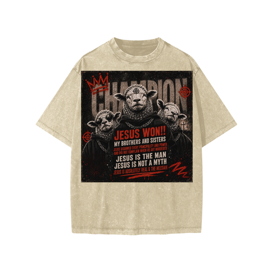 Jesus Won!! Kids' T-Shirt