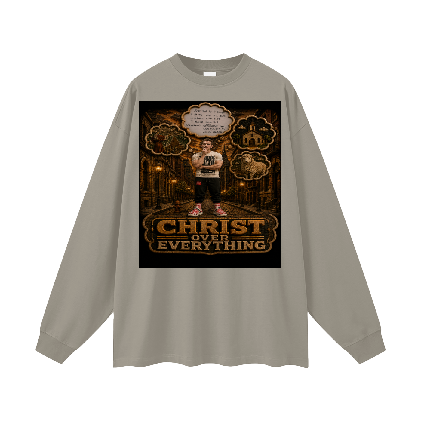 Jesus over Everything Sleeve T-Shirt