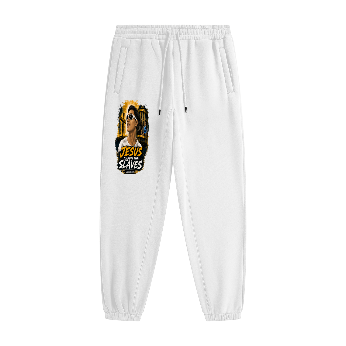 Jesus freed the slaves (Galatians 5:1) Joggers
