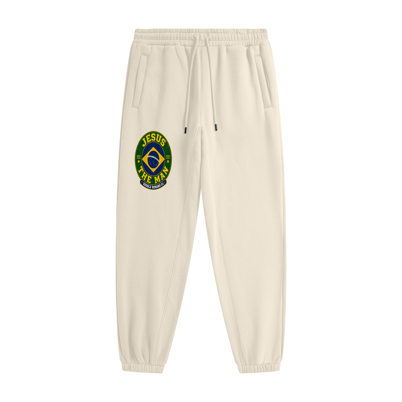 Jesus The Man google Romans 5:1 Brazil style joggers