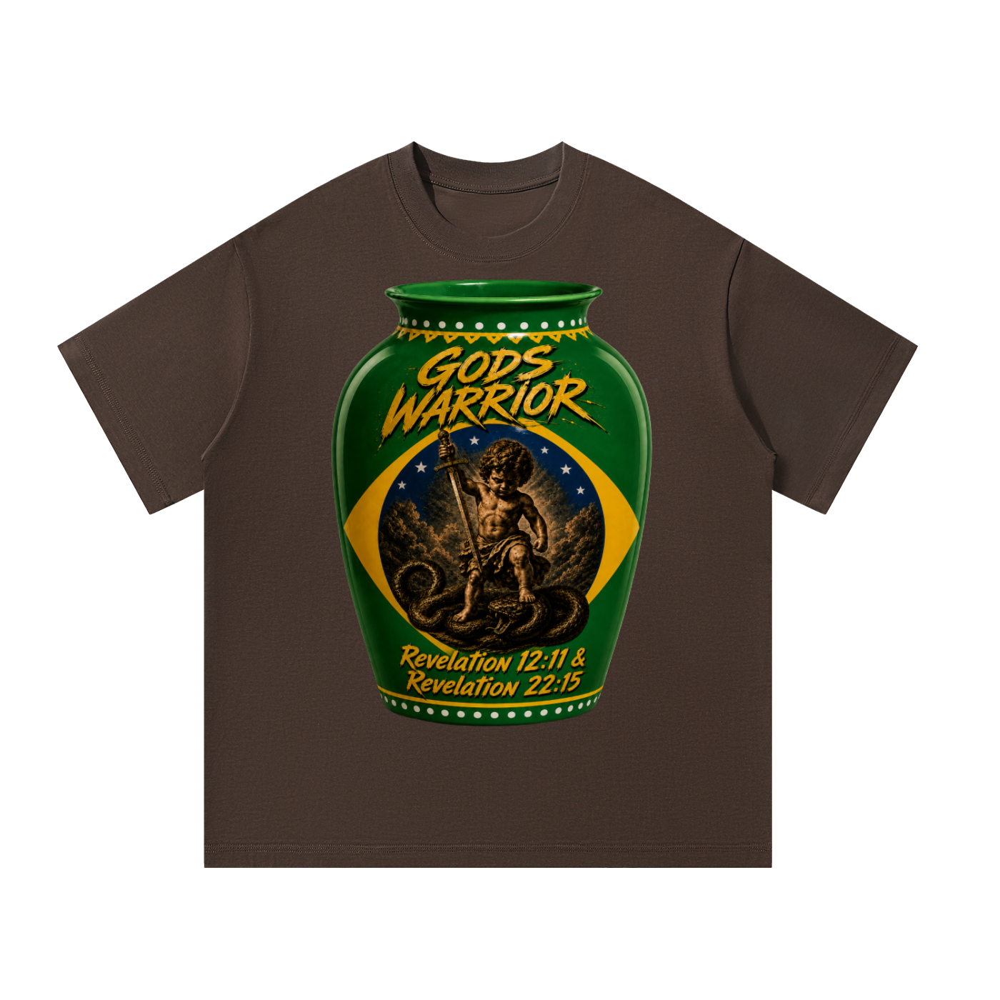 vase T-Shirt Gods Warrior T-shirt