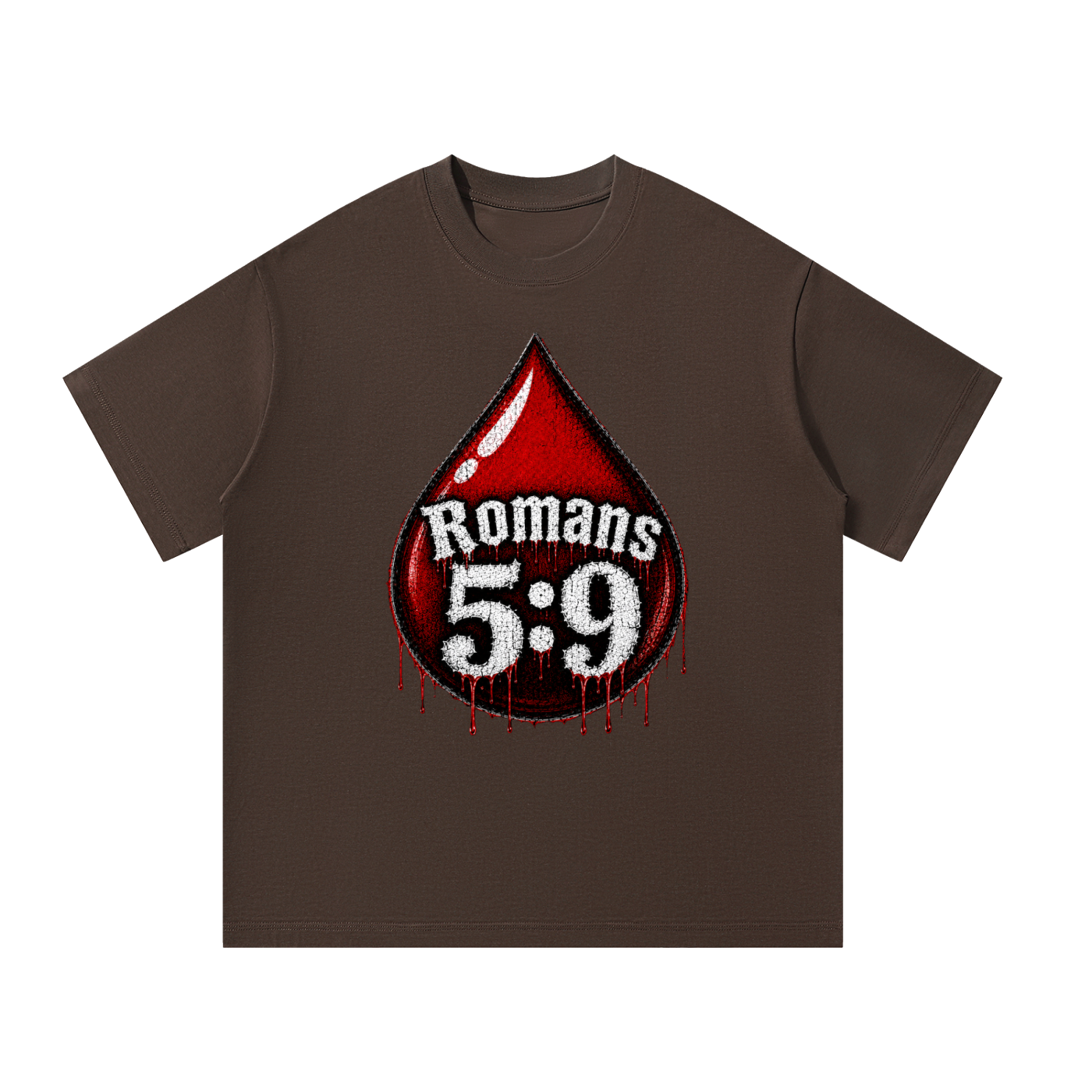 Romans 5:9 blood emoji T-Shirt