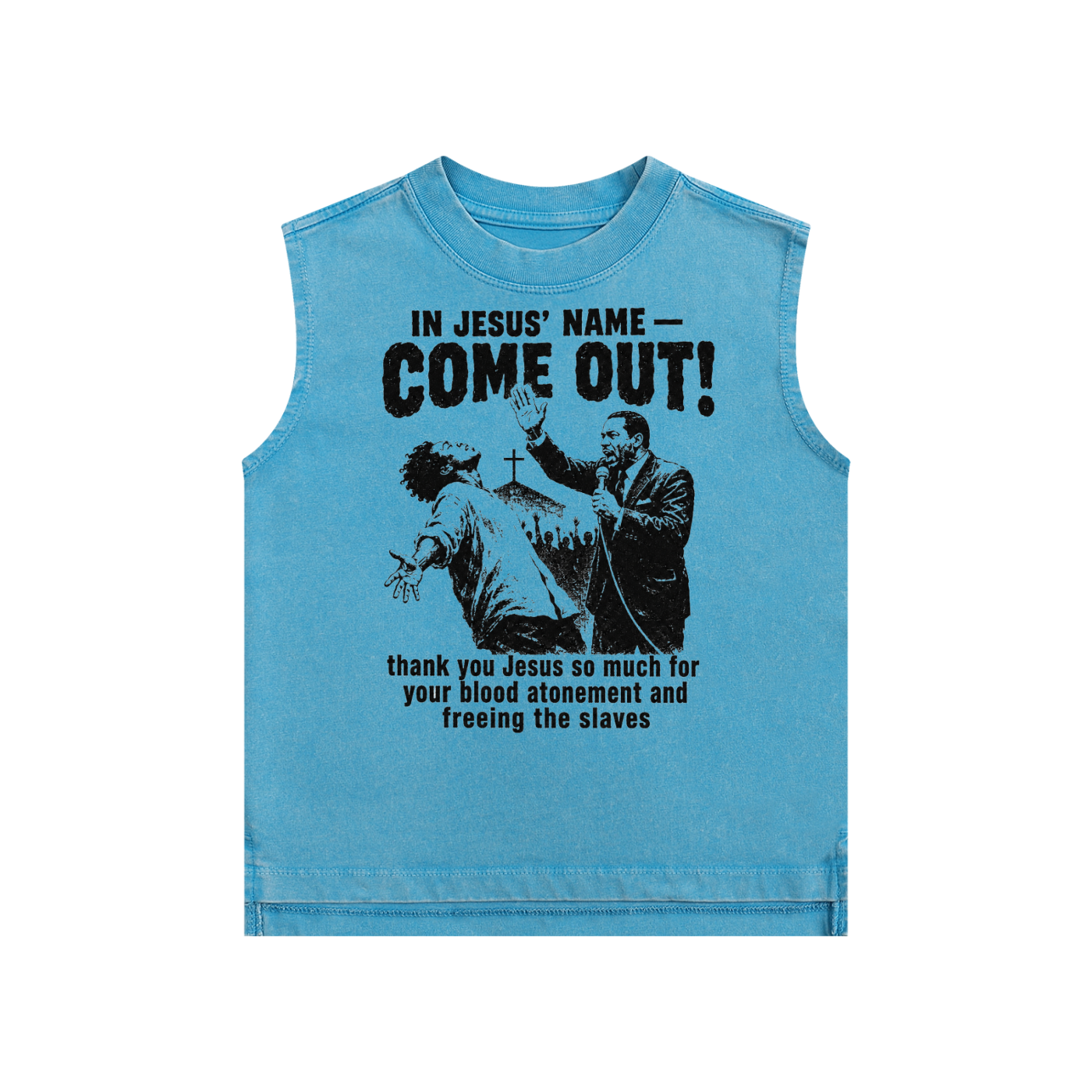 Come out in the name of Jesus kids Tank Top