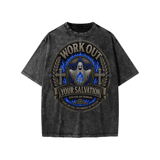 workout your salvation with Fear and Trembling Kids' T-Shirt